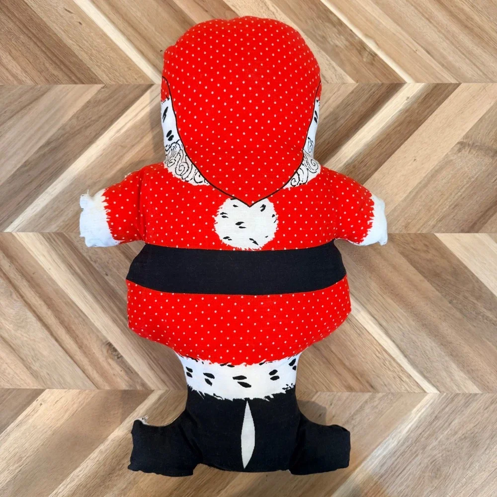 Vintage Handmade Santa Claus Cut and Sew Plush Pillow Christmas‎ Holiday Decor